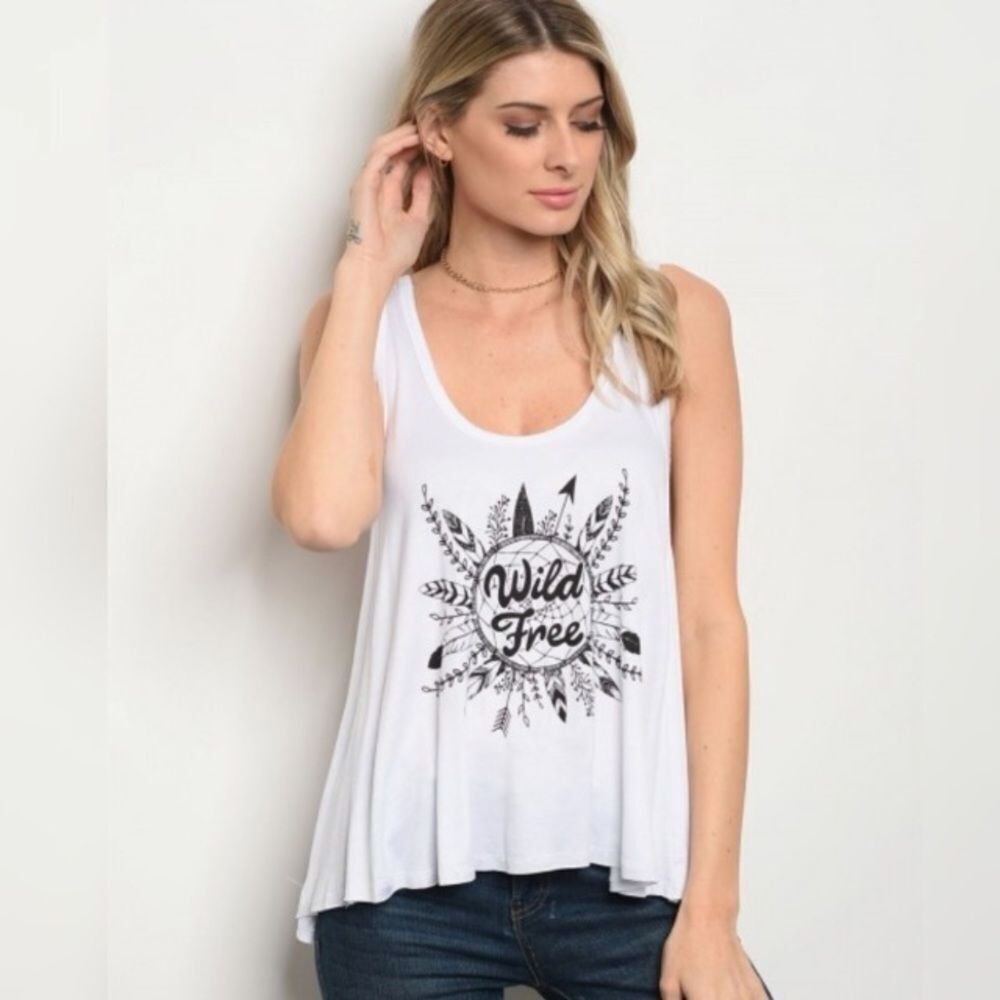 Wild Free Oversized Muscle Tank Top Sz S - Picture 2 of 3